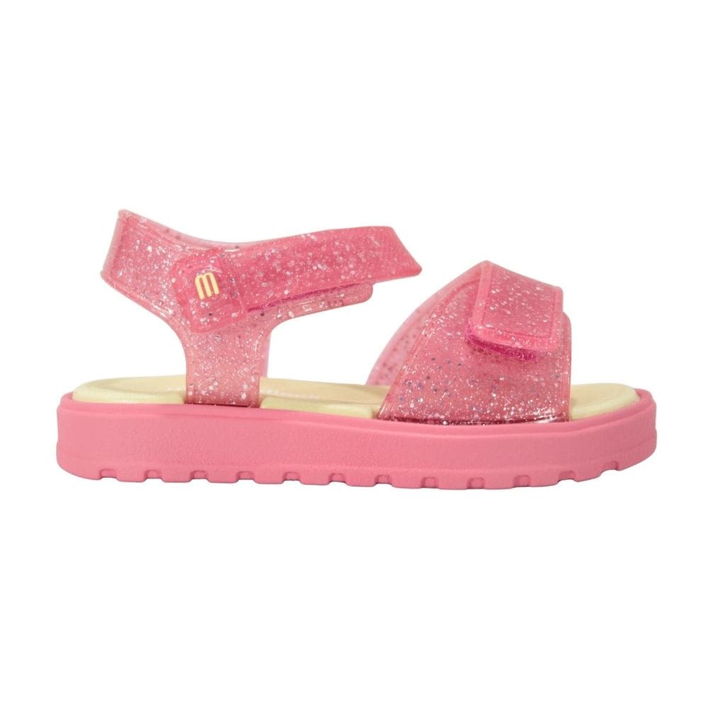 Sandália Mini Melissa Joy Baby Rosa/Amarelo