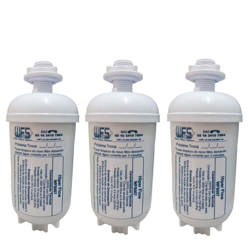 Kit 3 Refil Filtro Compatível Bebedouro Pressão Coluna Ibbl