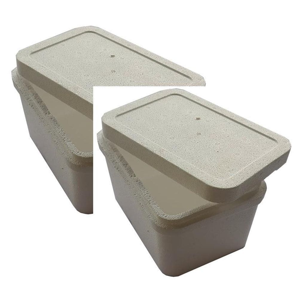 Caixa De Isopor Térmica Sorvete Ou Medicamentos 2Kg  2Und