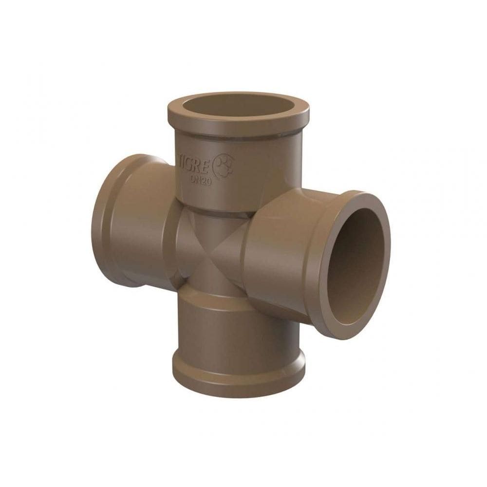 Cruzeta Tigre Soldavel 25mm - Água Fria - 20 Peças