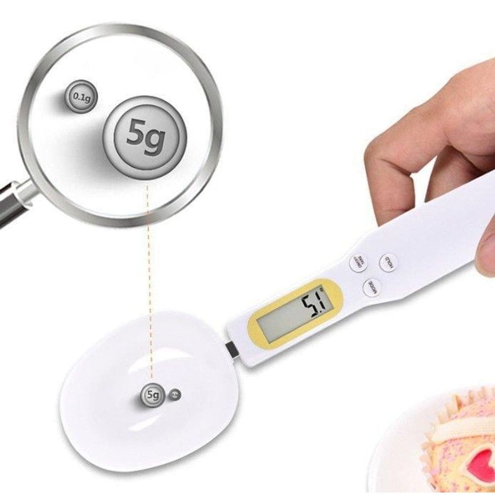 Colher Balança Lcd Digital Medidora Eletrônica Casa Cozinha