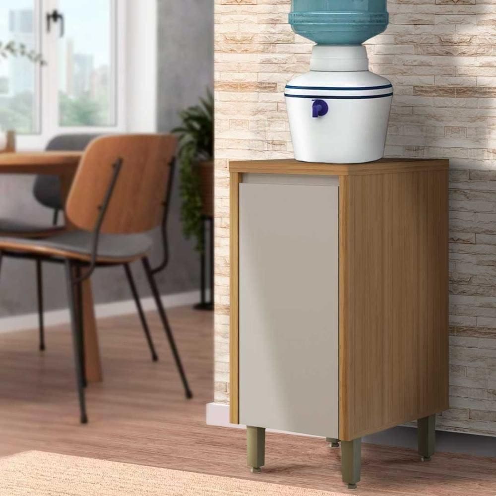 Balcão Pequeno Bebedouro Cozinha 40cm Jequitibá Gris