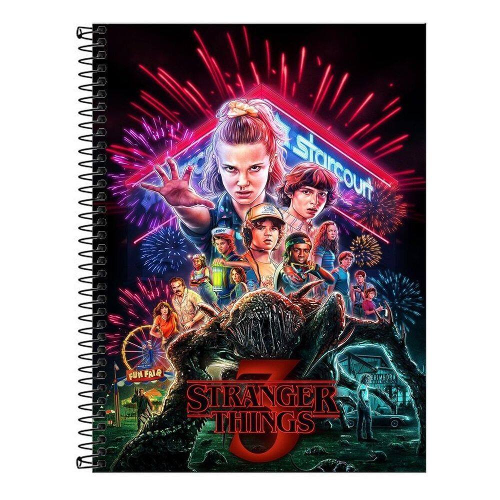 Caderno 10 Materias Stranger Things 160 Folhas
