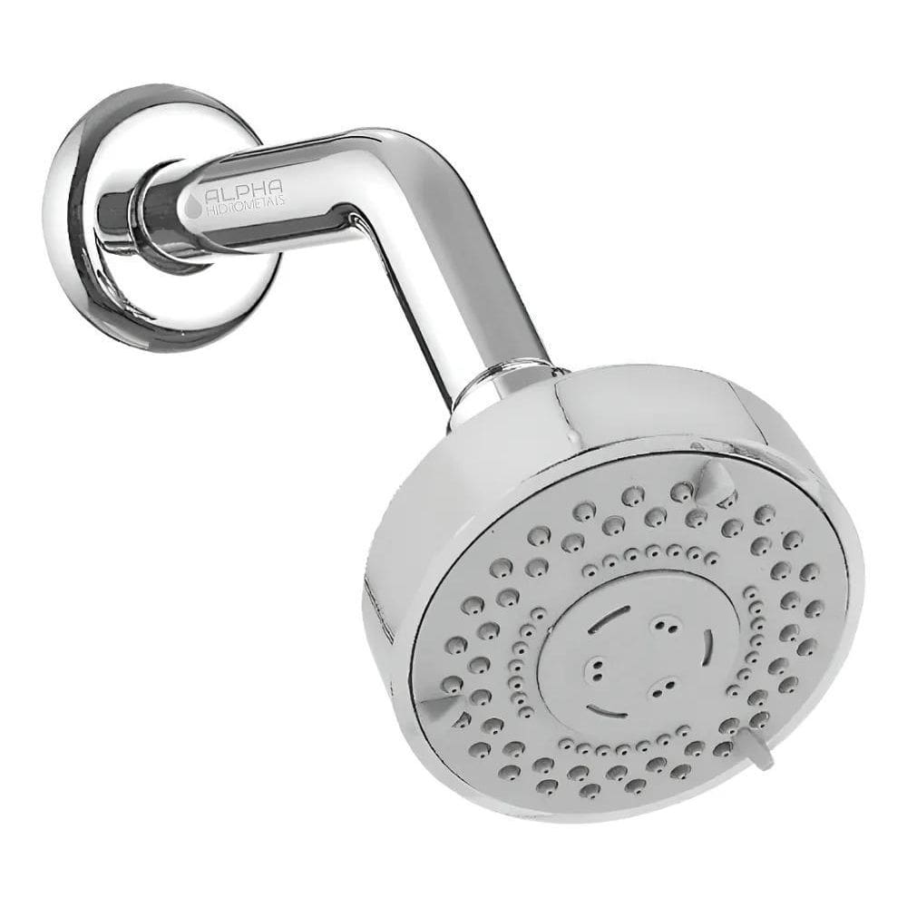 Ducha Chuveiro Aquecedor Solar Gás Flat 5 Jatos Articulado A