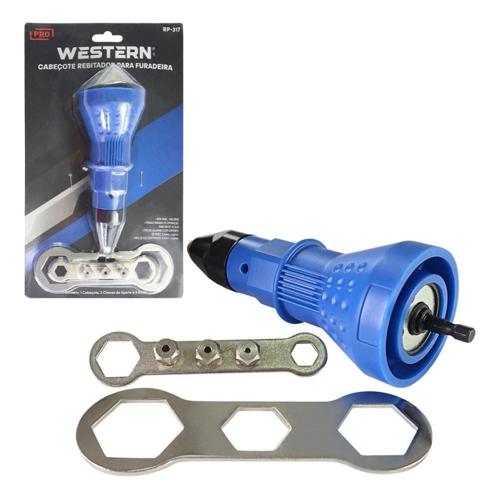 Cabeçote Adaptador Furadeira Rebitador