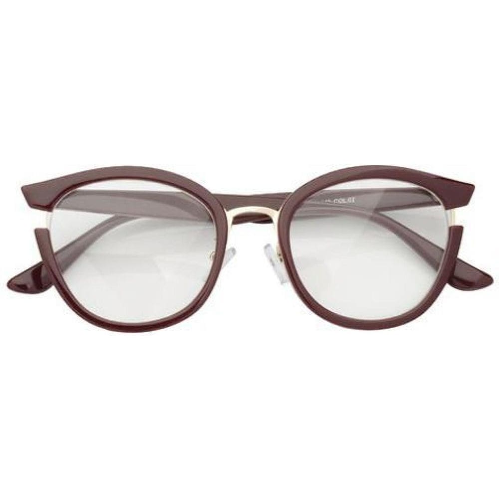 Armação De Óculos Feminina Redonda Home Vinho