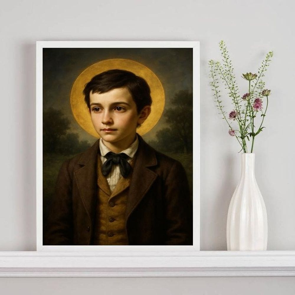 Quadro Decorativo São Domingos Sávio 24X18Cm