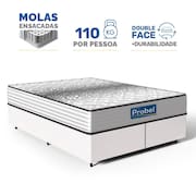 Cama Box com Colchão de Molas Ensacadas Double Face Essence Probel Queen 158cm