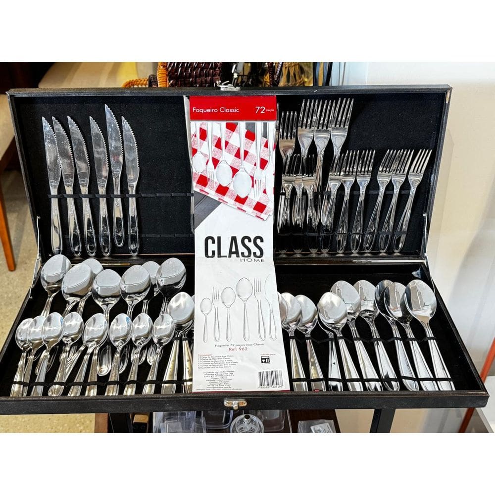 Faqueiro 72 Pc Inox Classic Class Home
