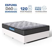 Cama Box com Colchão de Espuma D60 Double Face Guarda Costas Comfort Force Probel Casal 138cm