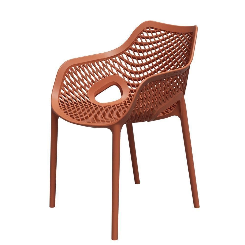 Cadeira Poltrona Jardim-varanda Colmeia Polipropileno – Tk terracota