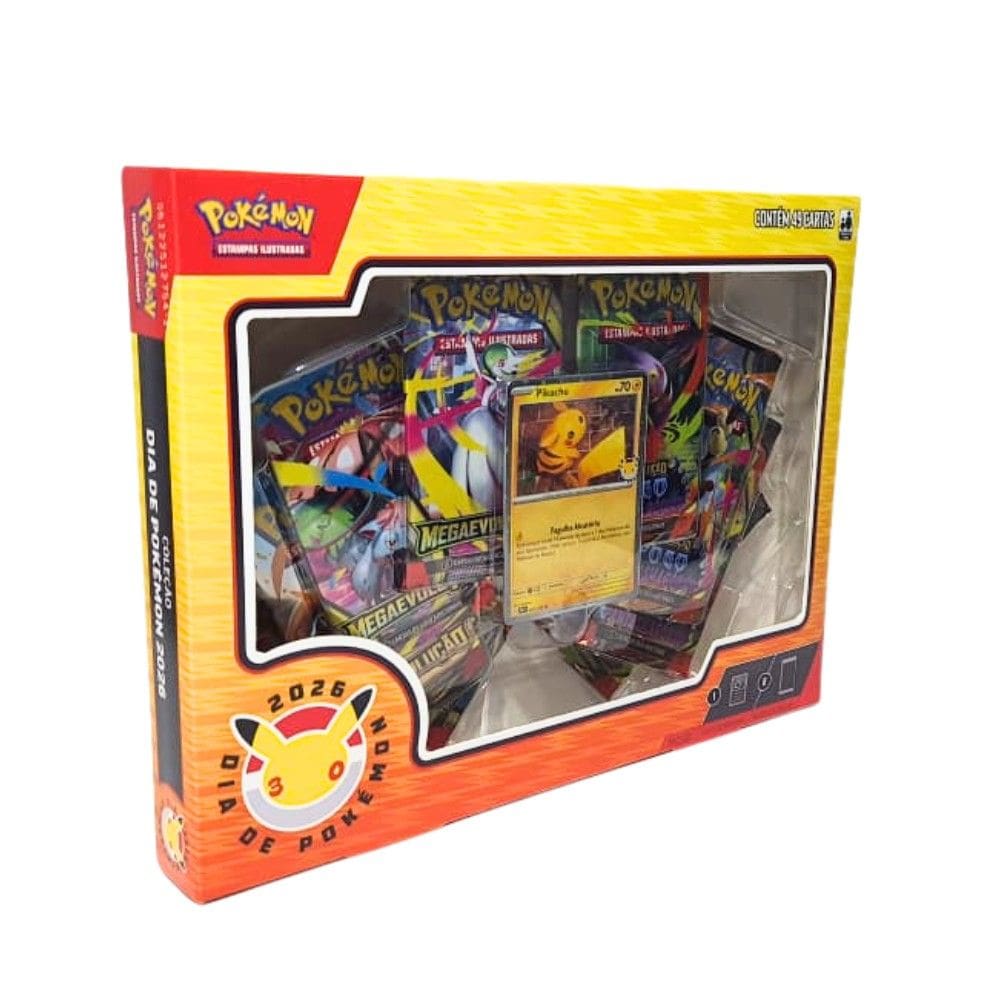 Pokémon Box de Coleção Dia de Pokémon 2026 Copag
