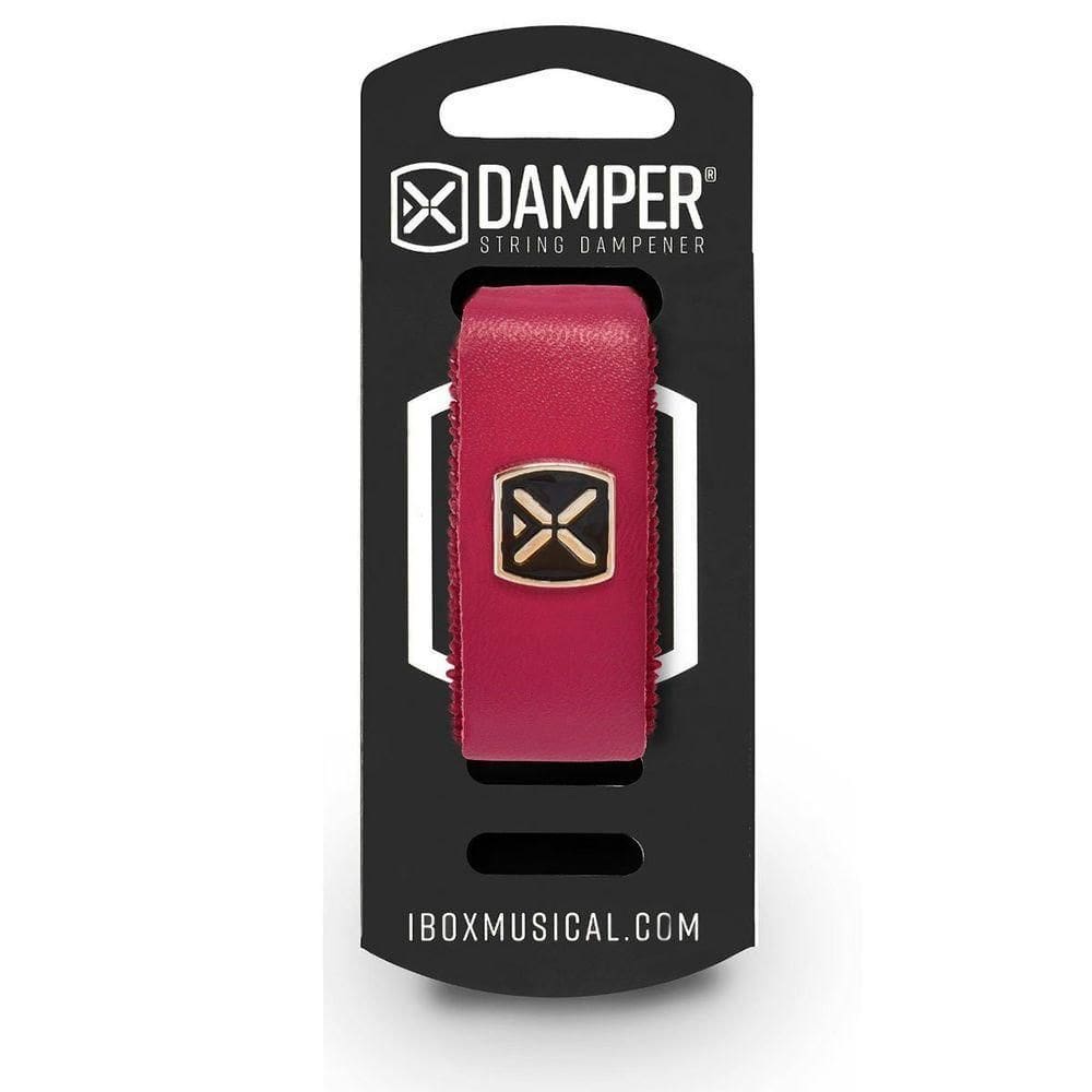 Damper Em Couro E Tag Em Metal Bordo Dsmd04