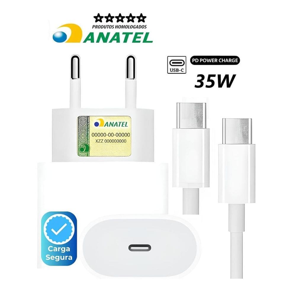 Carregador Turbo Branco Compatível Com Moto G71