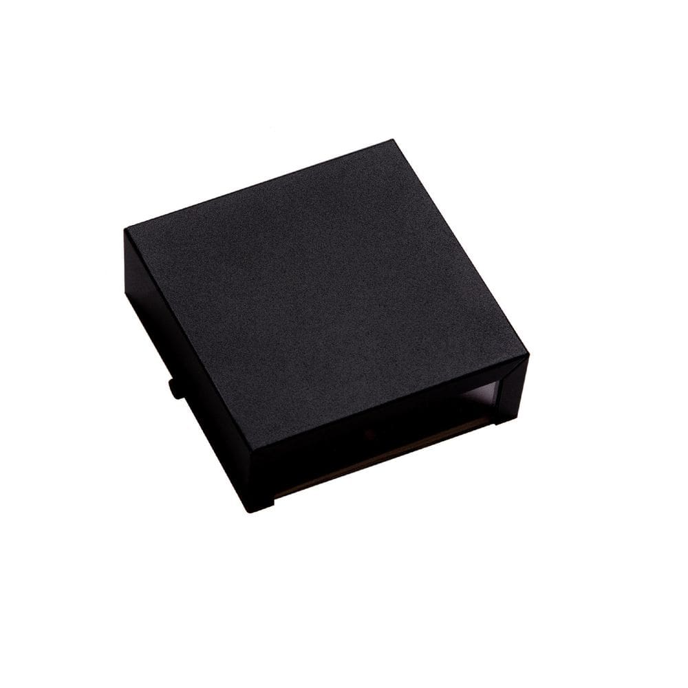 Kit 2 Arandelas Preto 2 Focos Externa Parede Muro Ar1110