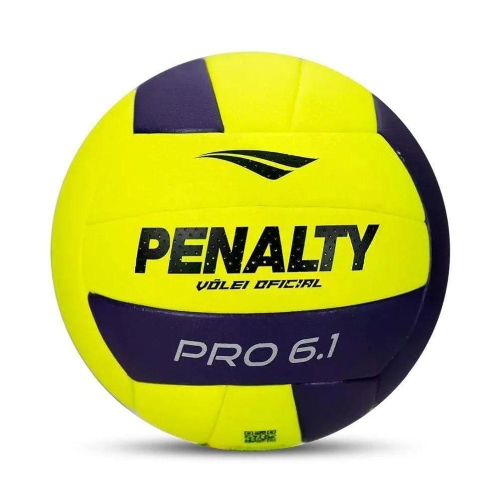 Bola Vôlei Penalty Pro 6.1 Amarelo E Roxo