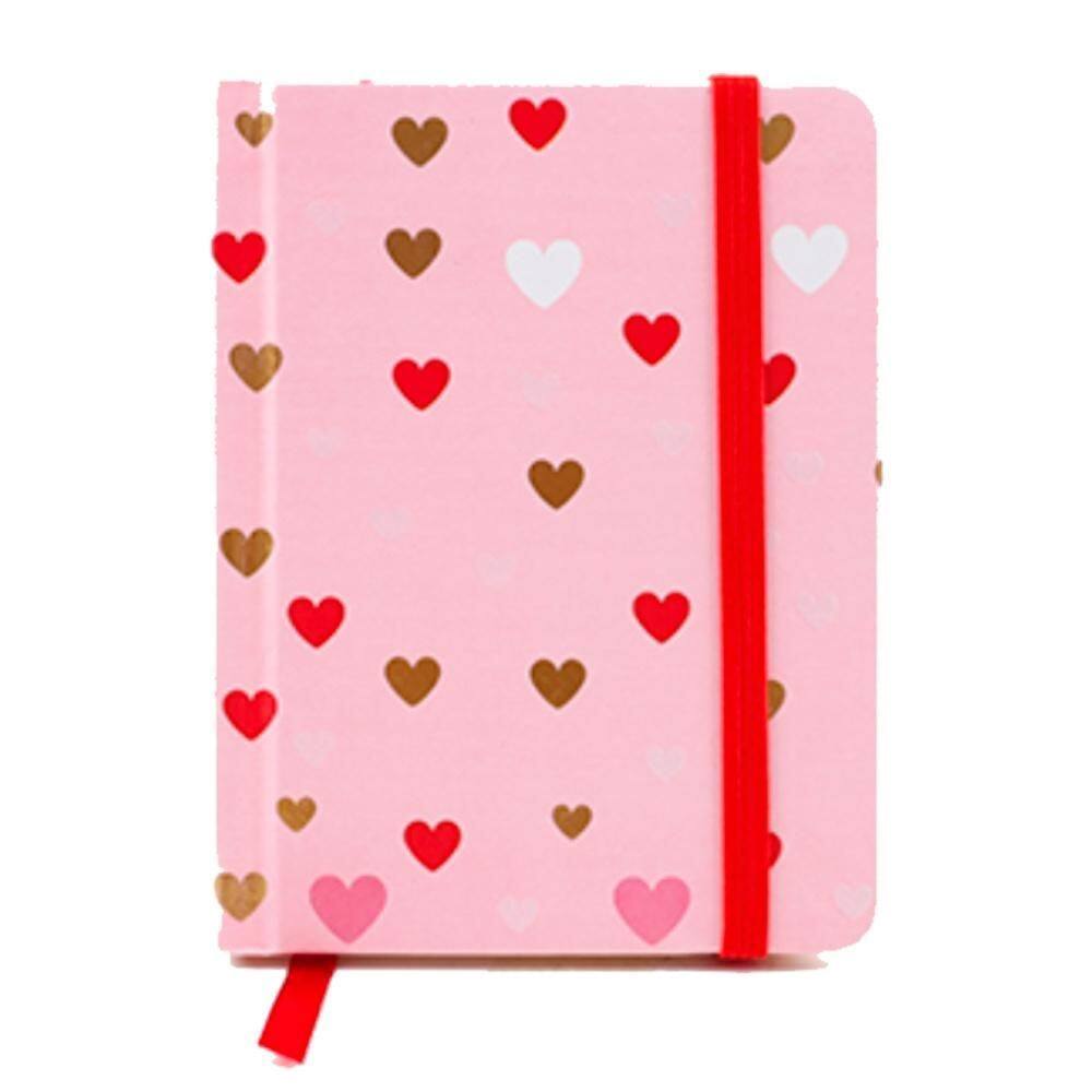 Caderneta Molin Loveskine Sem Pauta Cd C/80 Fls Pink Heart