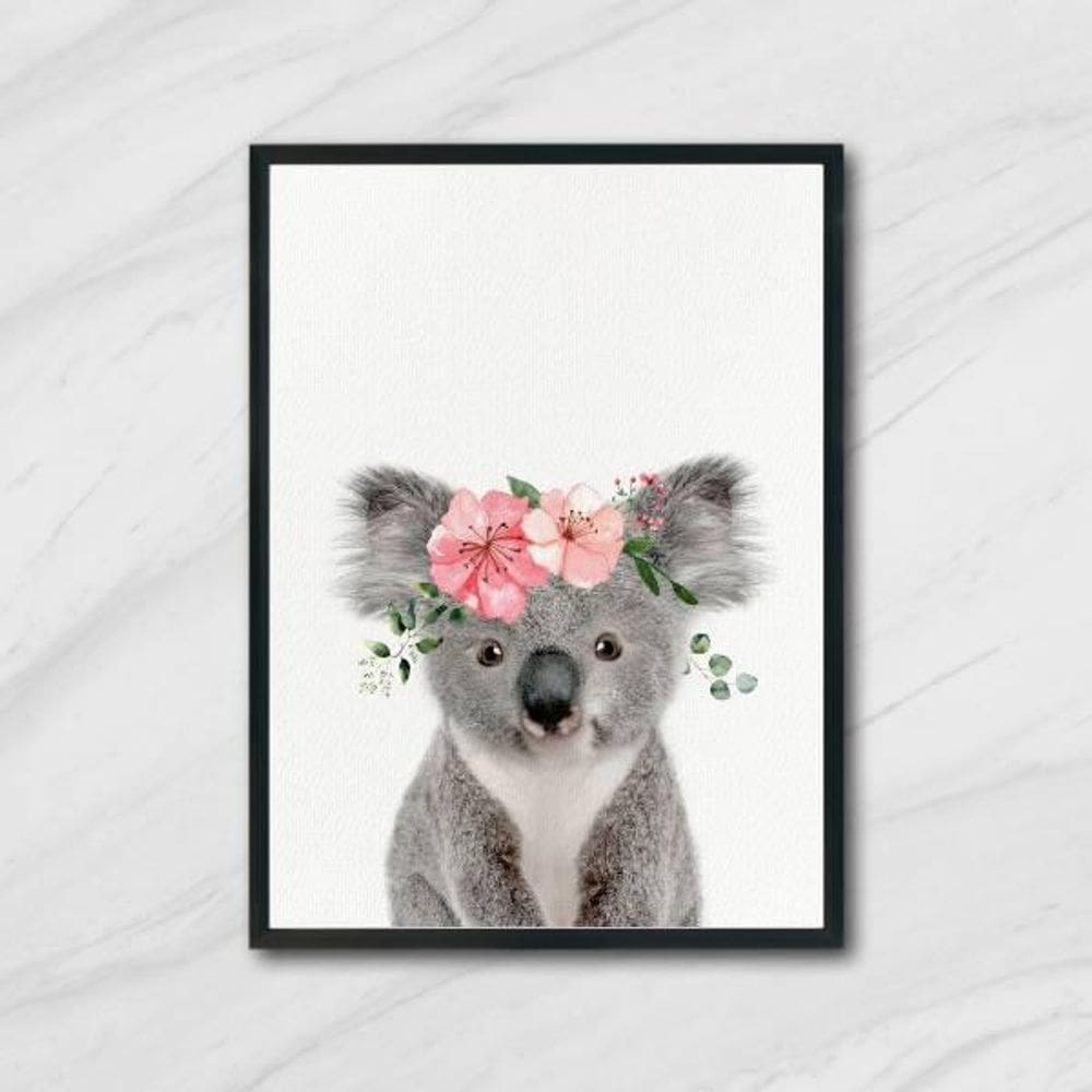 Quadro Coalinha Coroa De Flores 24X18Cm