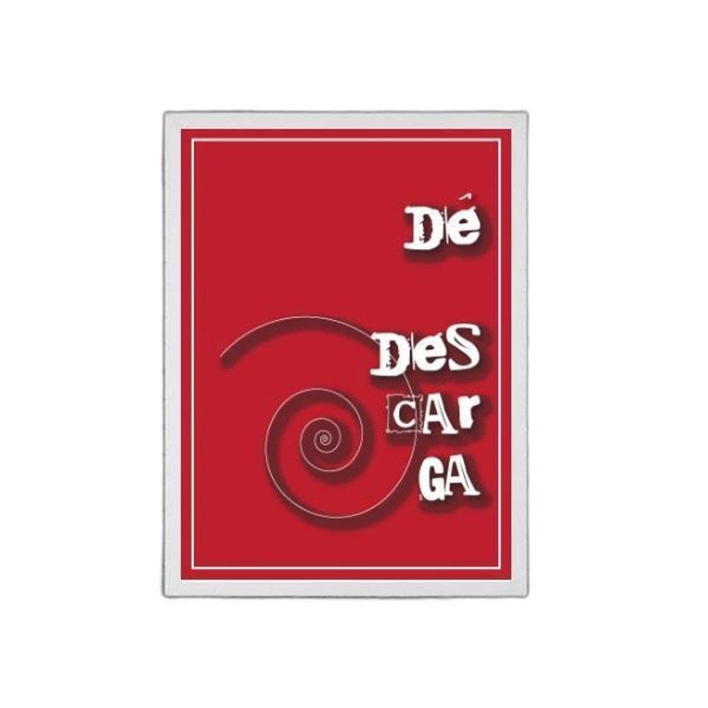 Quadro Banheiro Dê Descarga 33X24Cm Branca