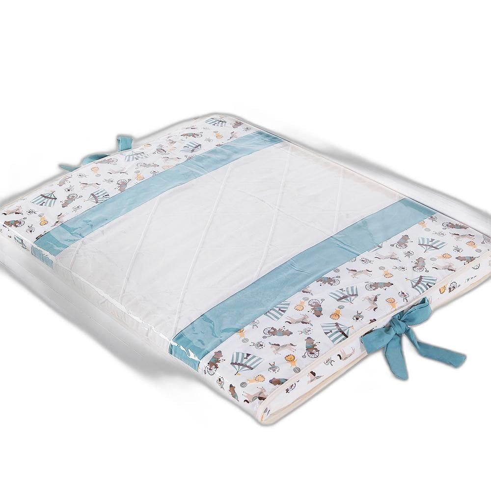 Trocador De Cômoda Fraldas Circus Verde Malva