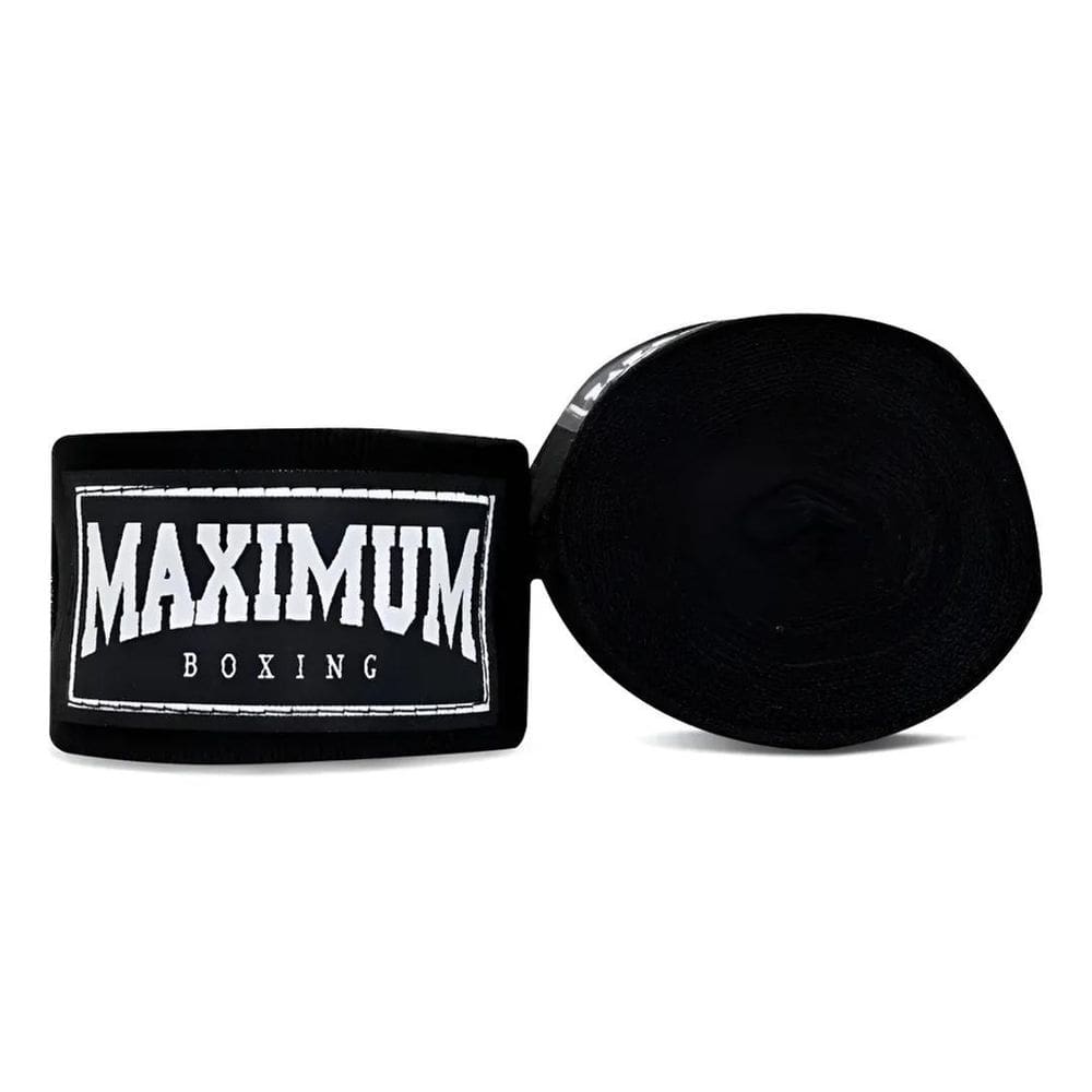 Bandagem Atadura Muay Thai / Boxe Maximum 5 Me Preto