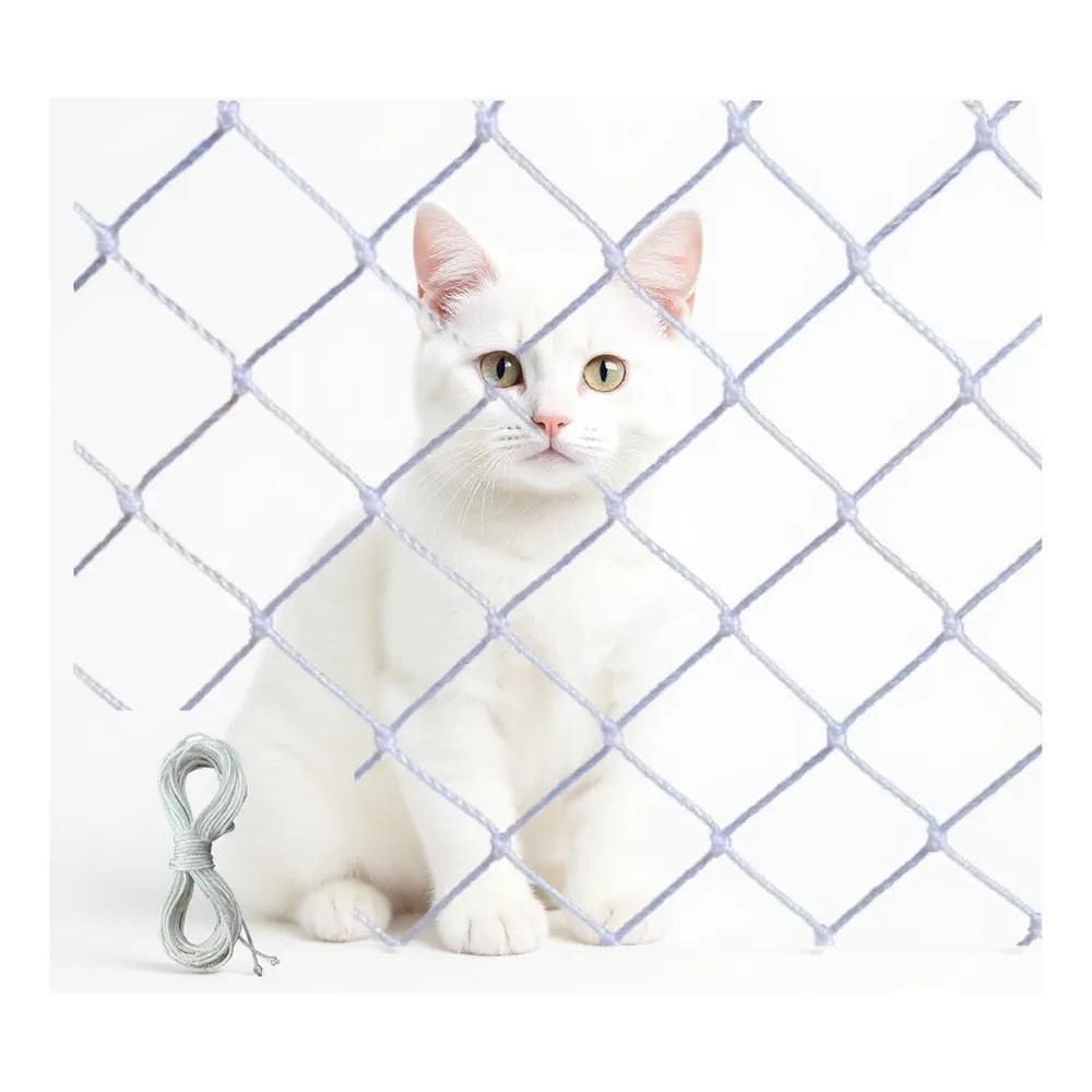 Rede Tela De Proteção Janelas Sacadas Gato 2X2 + Corda