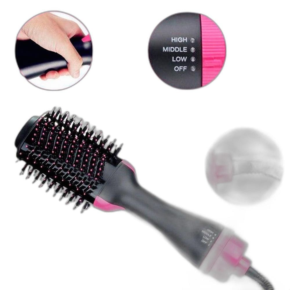 Escova Secadora De Cabelos Elétrica 3 Em 1