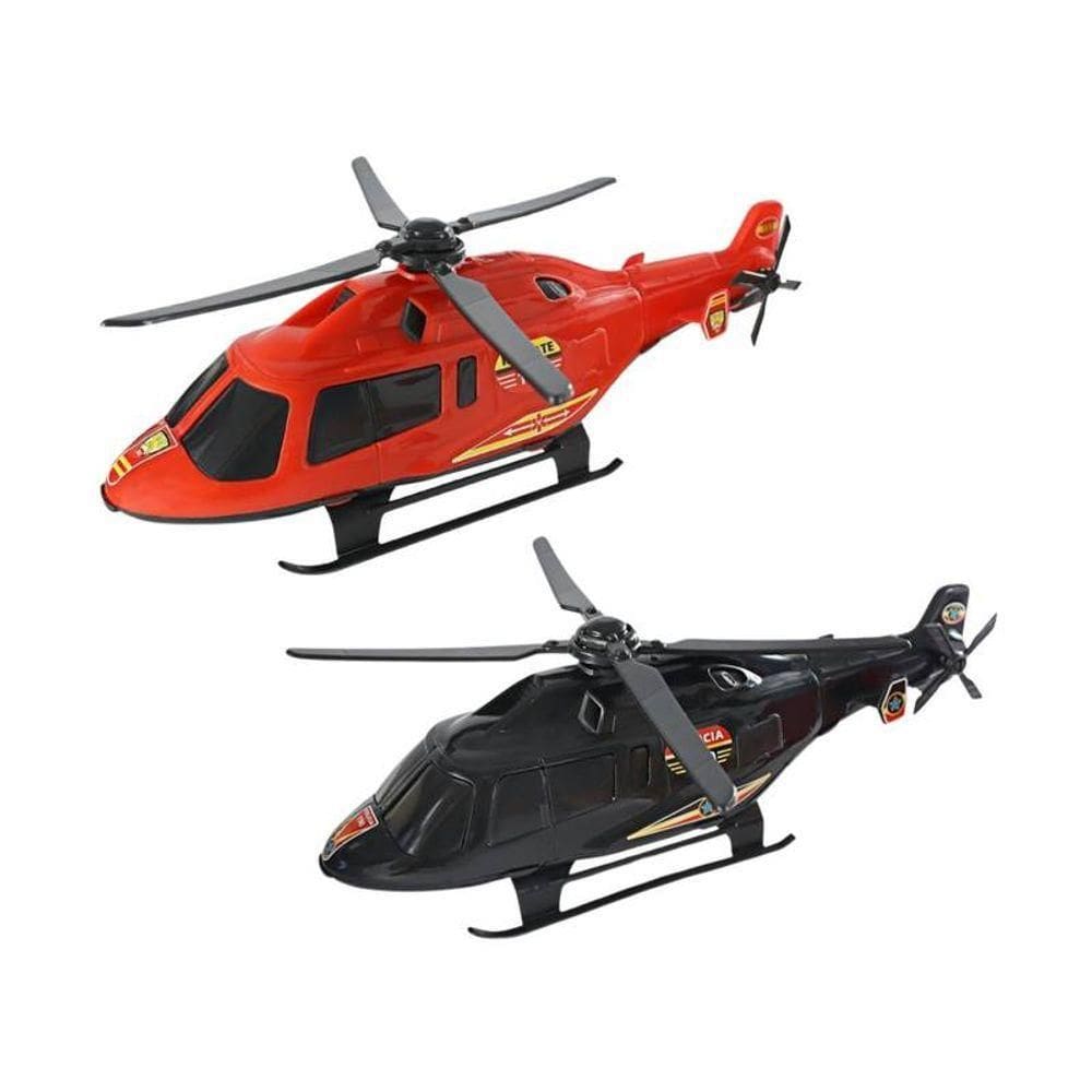 Helicóptero De Brinquedo Resgate Policial Design Realista