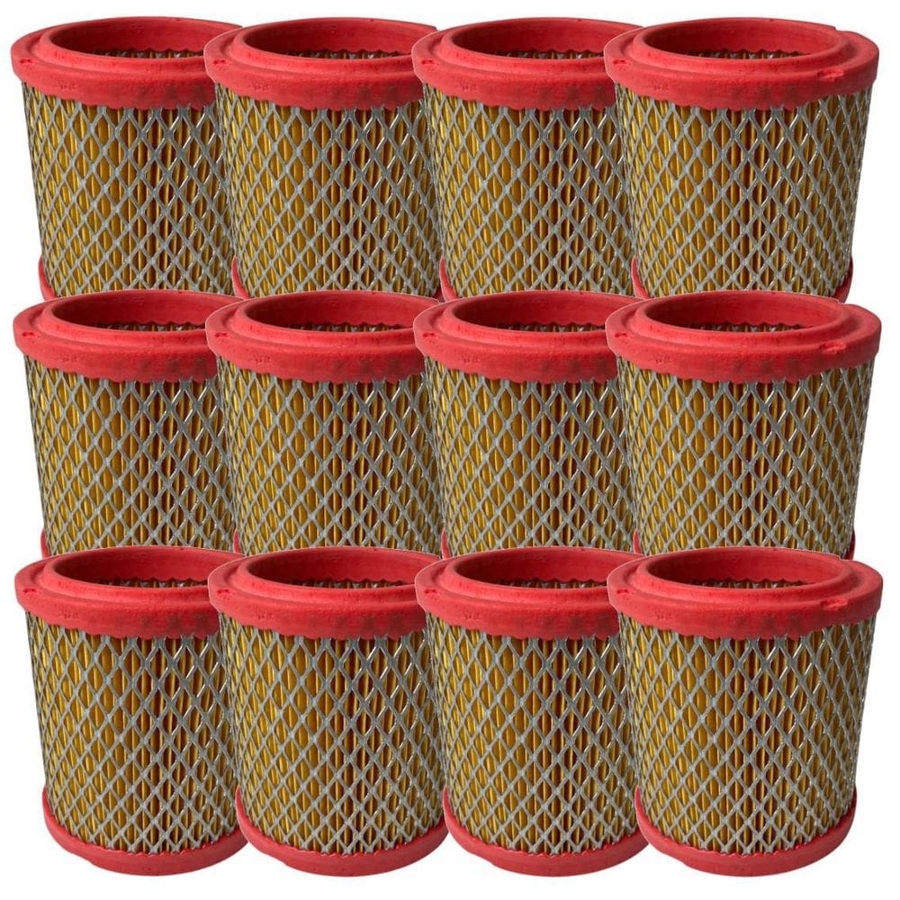 Kit Com 12 Elementos Filtrantes De Ar Compressor 60 Pés