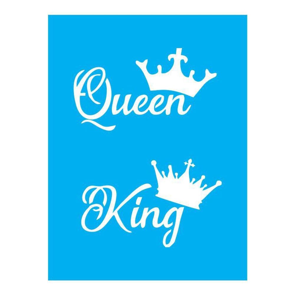 Stencil Tamako Queen King - 15X20Cm - Ref A2256