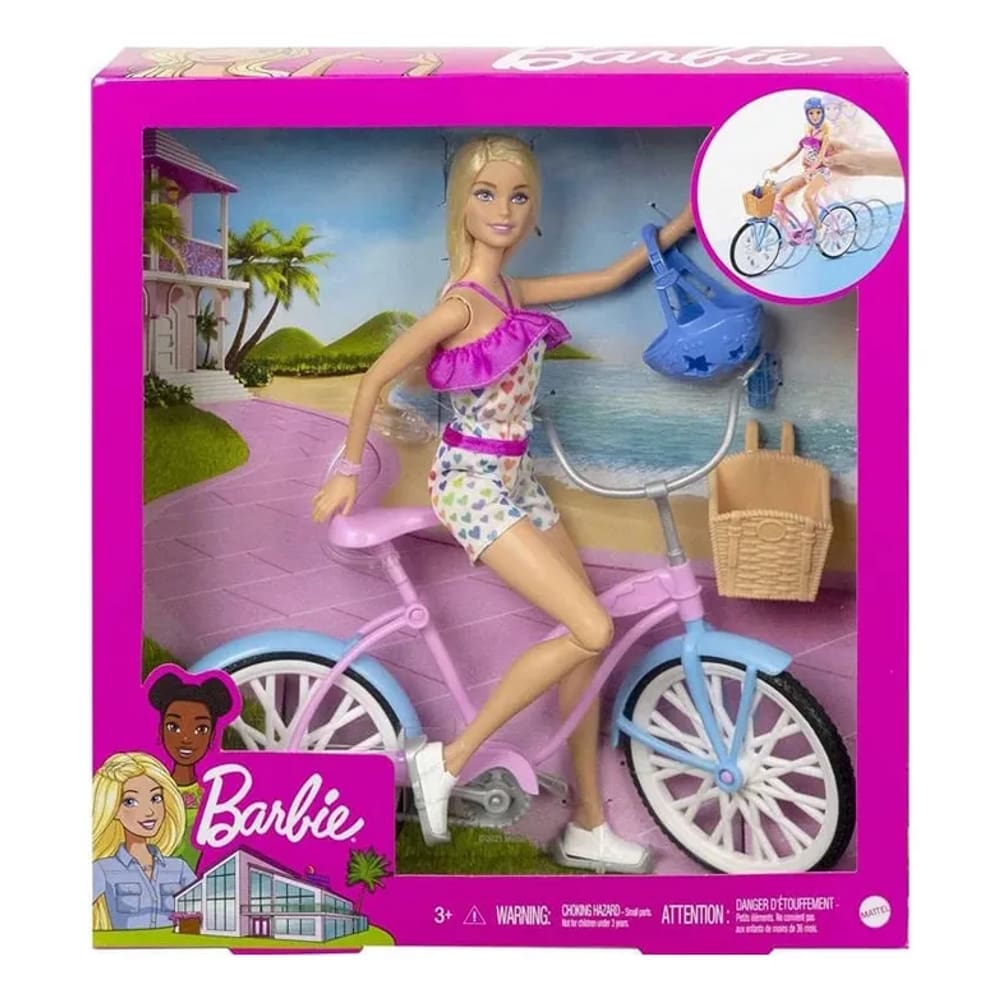 Barbie Estate Passeio de Bicicleta com Boneca HBY28 Mattel