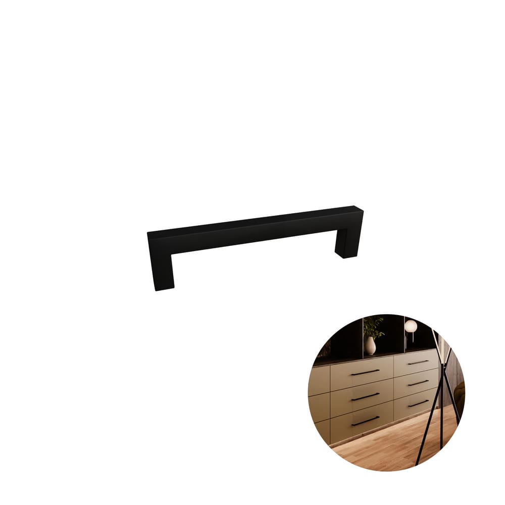 Puxador 96 Mm Inox Preto Rezzo Il811