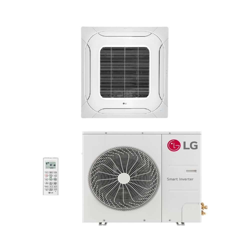 Ar Condicionado Split Cassete 4 Vias 24000 BTUs Inverter LG Quente/Frio ZTNW24GPLAA.ANWZBR1 - 220V
