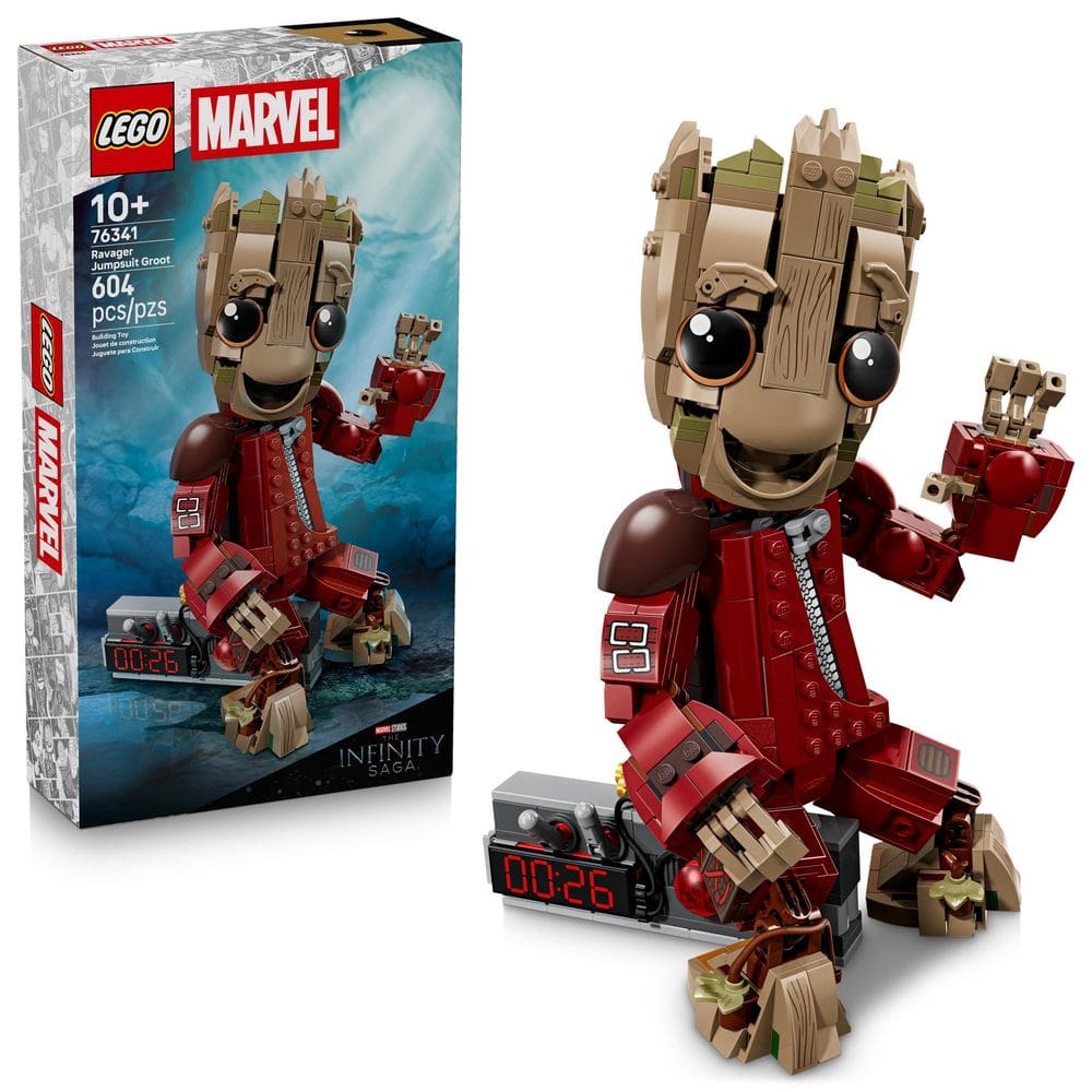 Brinquedo de Montar LEGO Marvel Ravager Jumpsuit Groot 76341