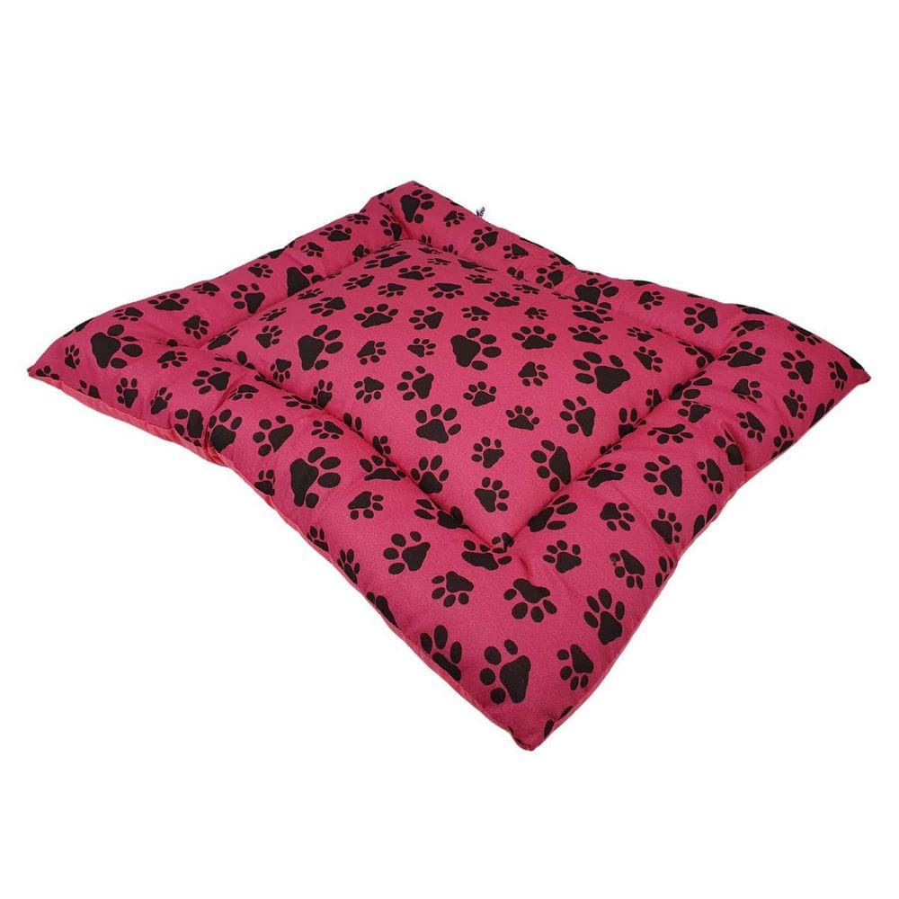 Almofada para Cachorro Emcasa Pet Patinhas Pink 55x79x7cm