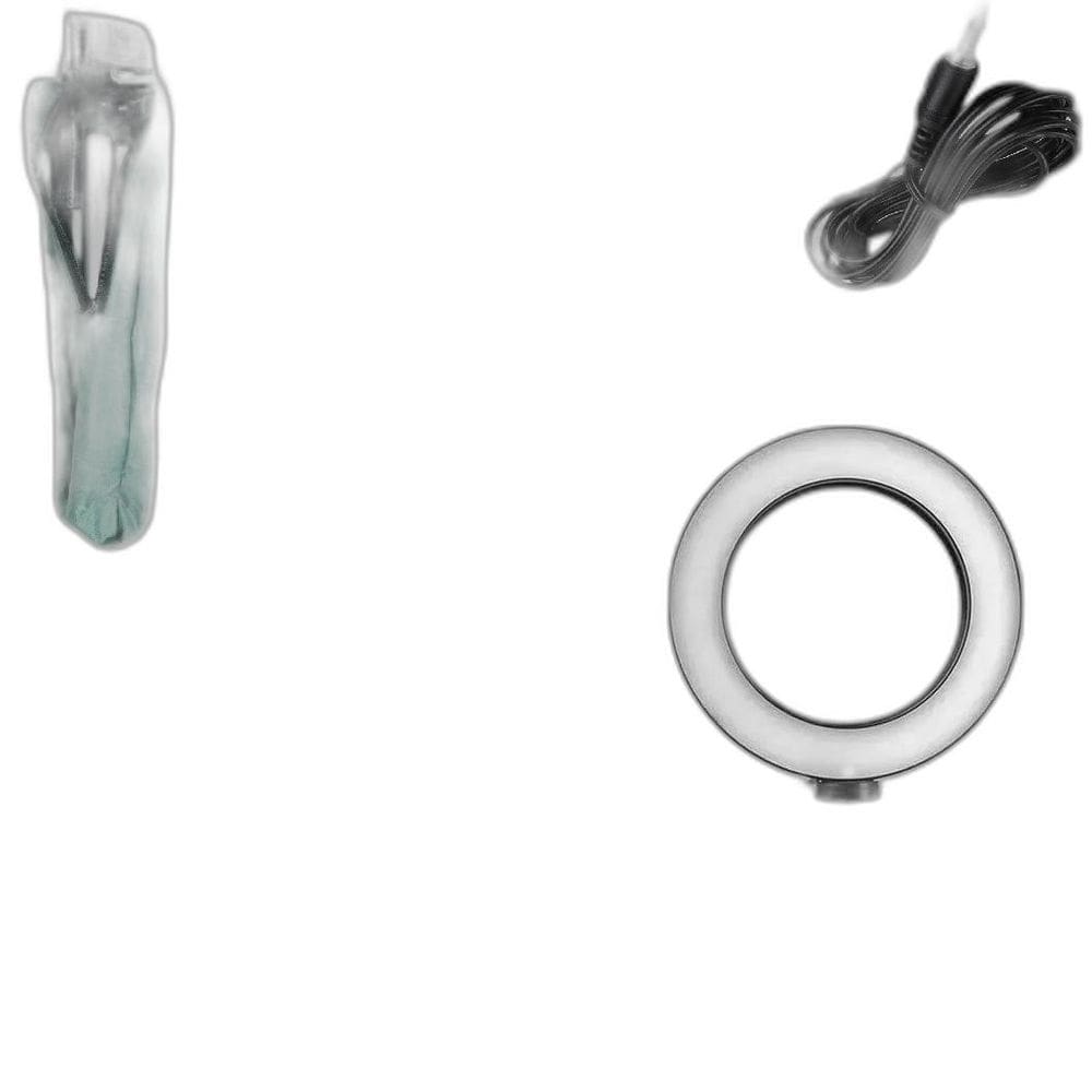 Kit Youtuber Microfone Lapela Tripé Celular Ring Light Anel