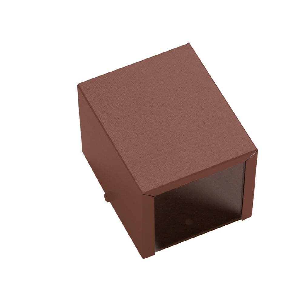 Arandela Marrom 2 Fachos 2 Focos Parede Muro Ar1210