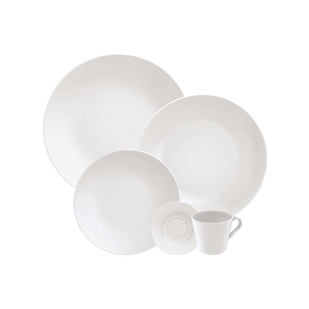 Aparelho De Jantar Tramontina Leonora Em Porcelana 20 Peças