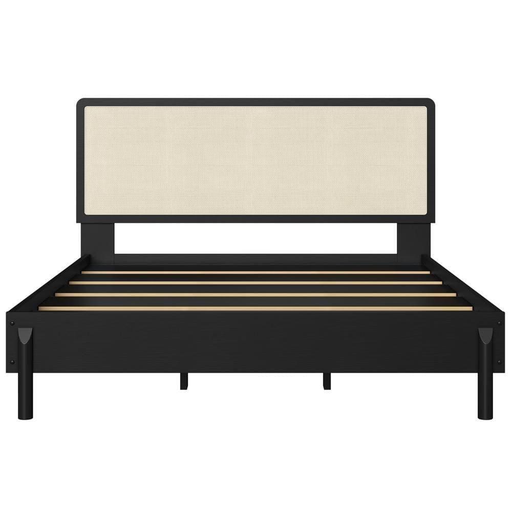 Cama Queen Artesano Palhinha Oslo 152cm Nero