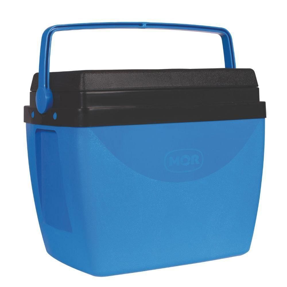 Caixa Térmica Mor 34 Litros Azul Com Preto