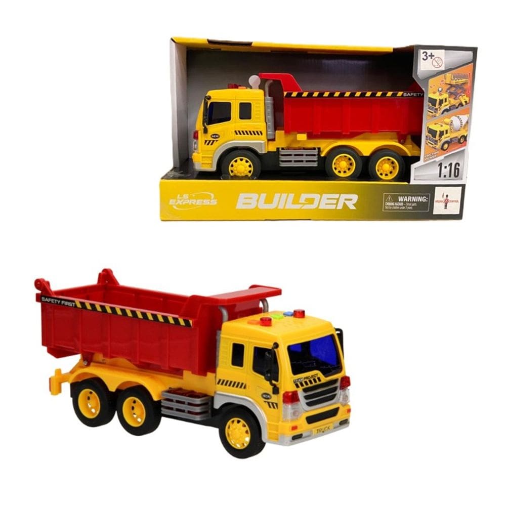 Caminhão de Construção Caçamba com Som e Luzes - Brink Center