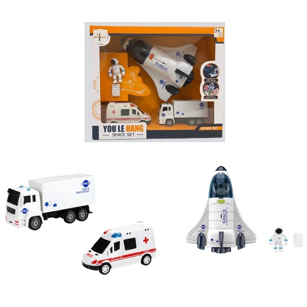 Ônibus Espacial com Carros e Astronauta Luz e Som - Brink Center