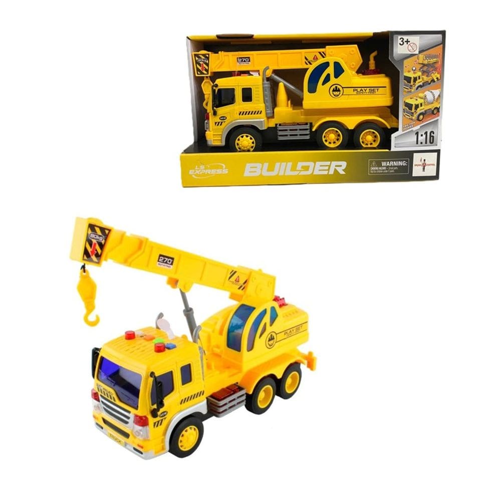 Caminhão de Construção Guincho com Som e Luzes - Brink Center