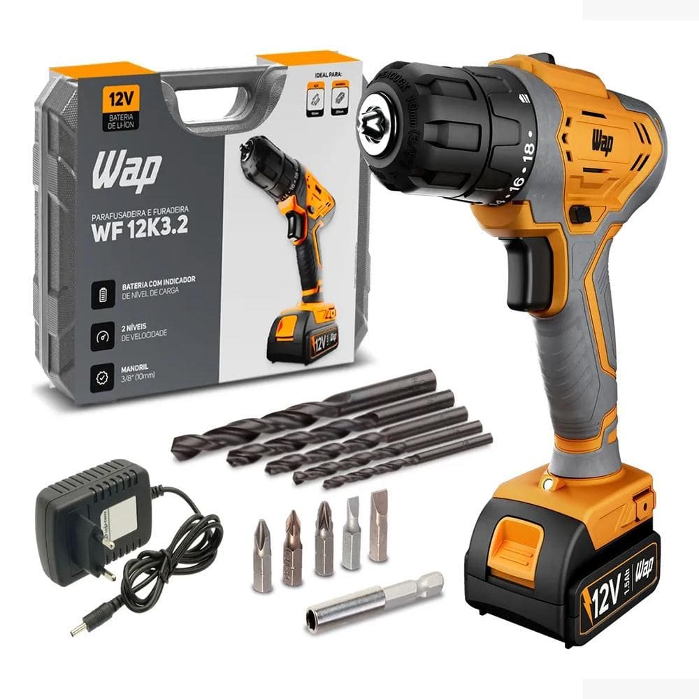 Parafusadeira E Furadeira Wap WF12K3.2 12V
