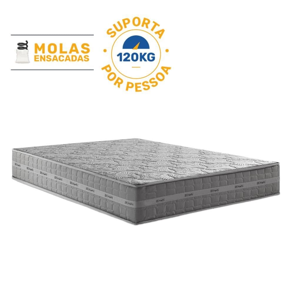 Colchão de Molas Ensacadas Ultra Spring D Angelis Queen 158cm