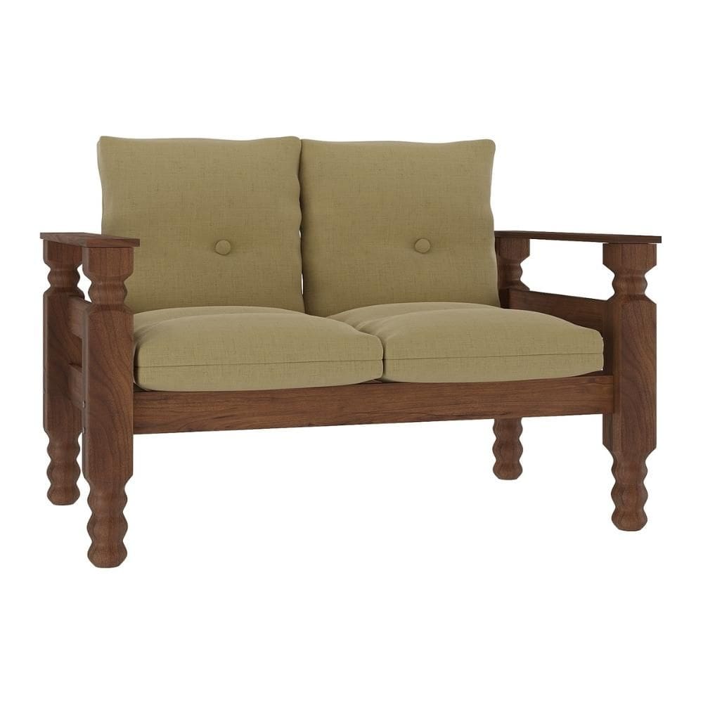 Namoradeira 2 Lugares Madeira Maciça Liz Multimóveis CR7002 Areia