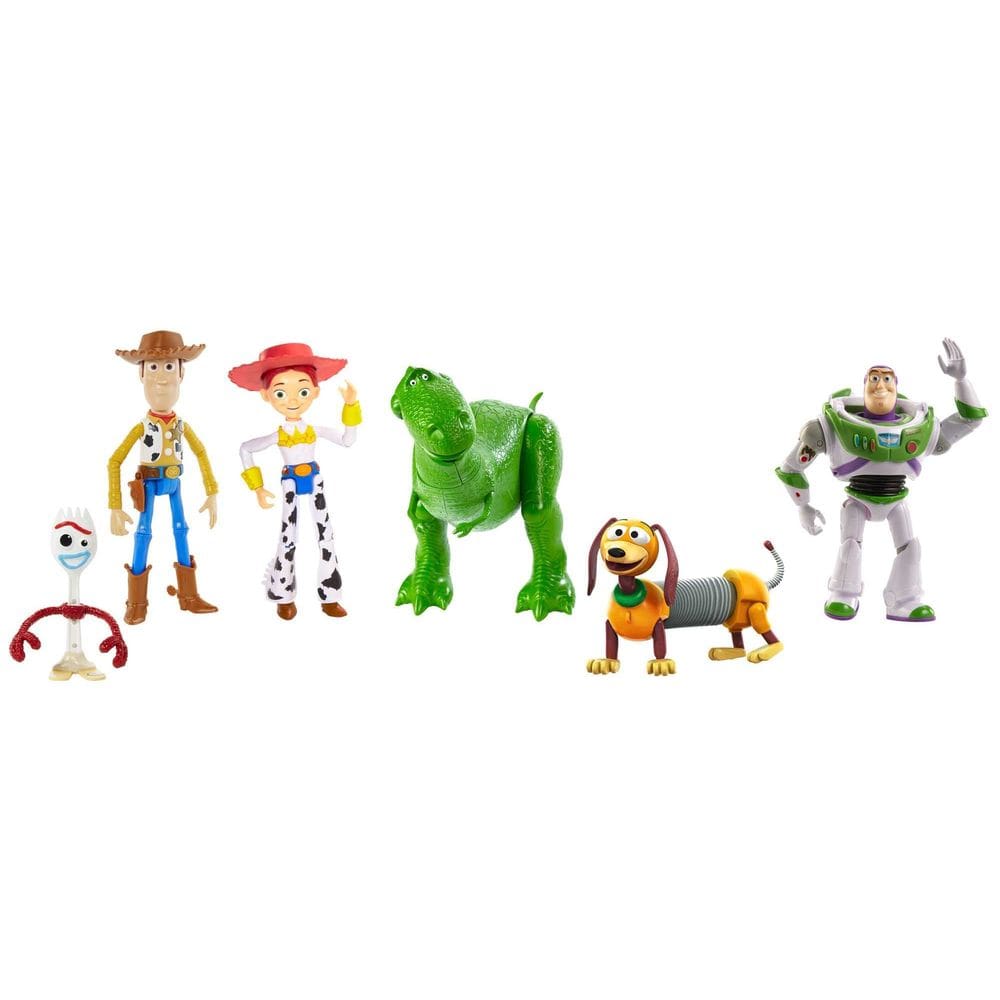 Bonecos de ação Mattel Disney Pixar Toy Story 4, pacote com 6