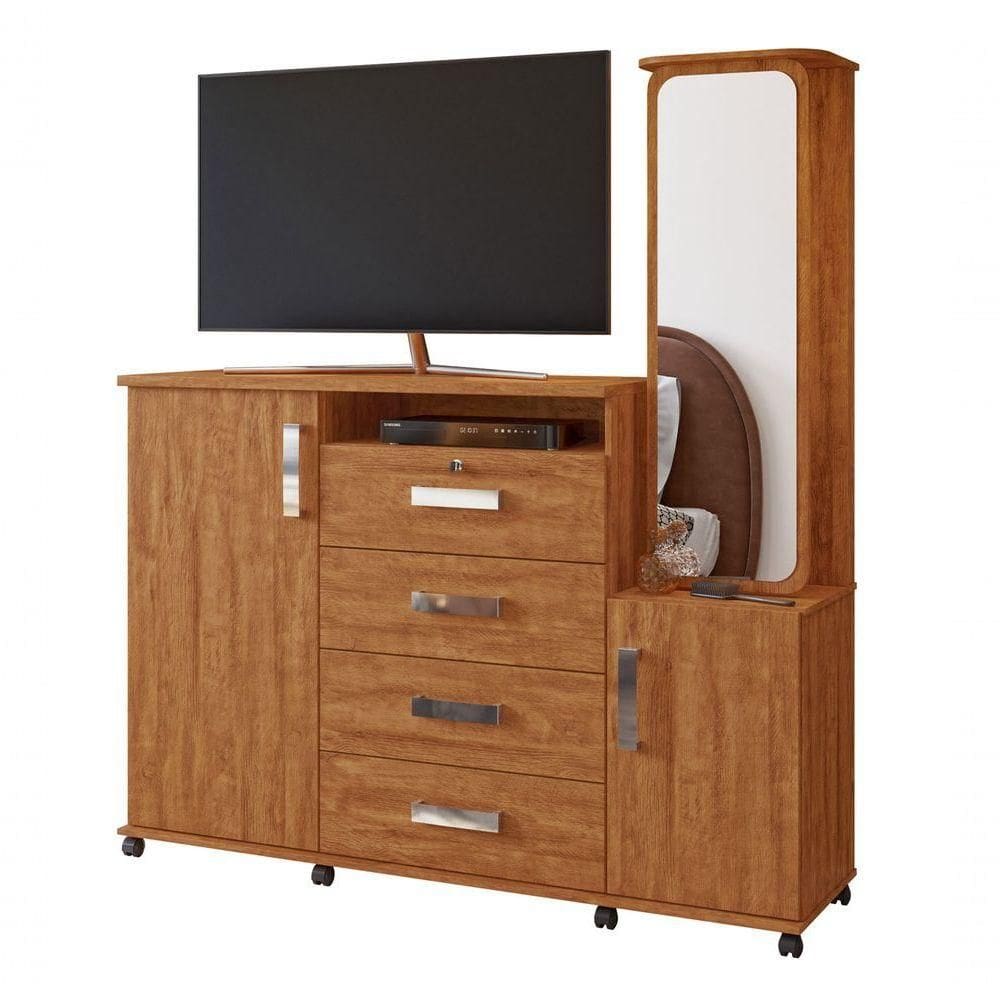 Cômoda Copacabana Amêndoa - Lukaliam Móveis