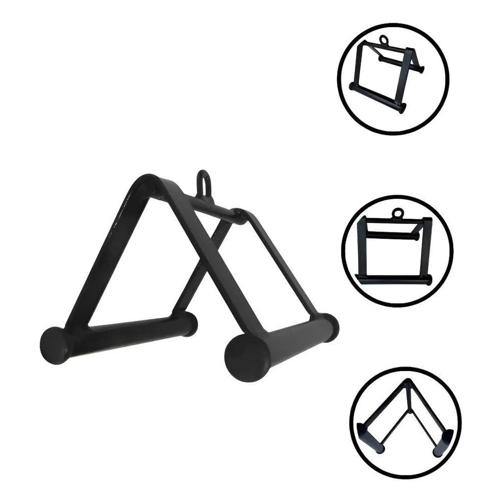 Puxador Triângulo Para Academia Preto