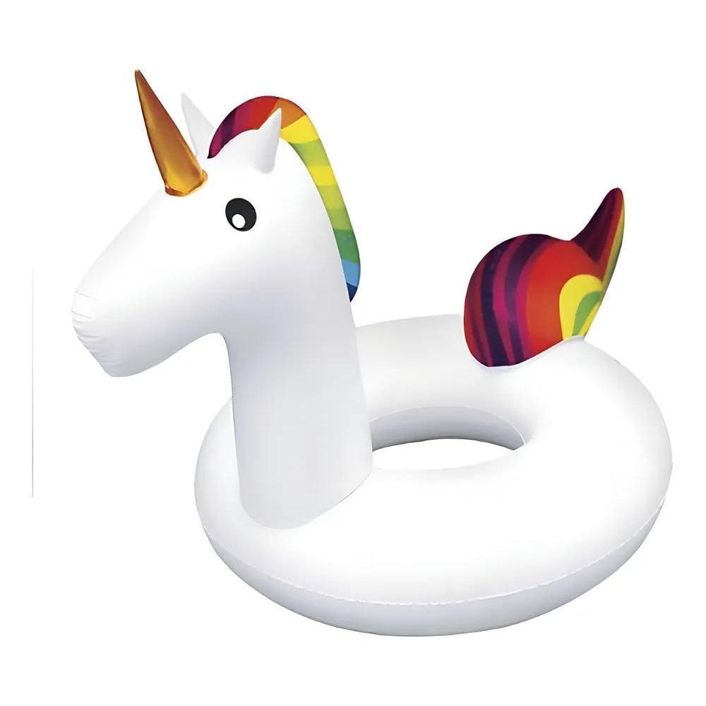Boia Flamingo Unicornio Gigant Piscina Inflável 120Cm Adulto